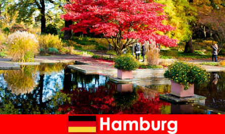Amburgo è una città portuale con grandi parchi per vacanze rilassanti