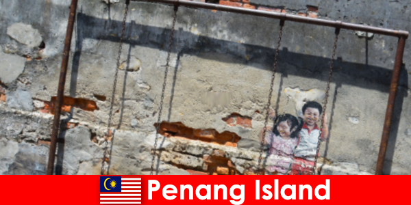La street art affascinante e diversificata nell’isola di Penang stupisce gli estranei