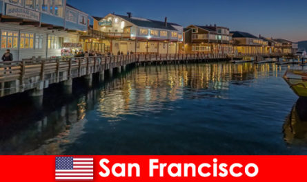 San Francisco negli Stati Uniti, il lungomare è uno dei luoghi preferiti dai vacanzieri