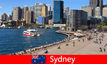 Viste panoramiche dell'intera città di Sydney Australia per visitatori da tutto il mondo
