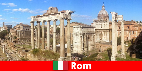 Tour in autobus per gli ospiti europei agli antichi scavi e rovine di Roma Italia