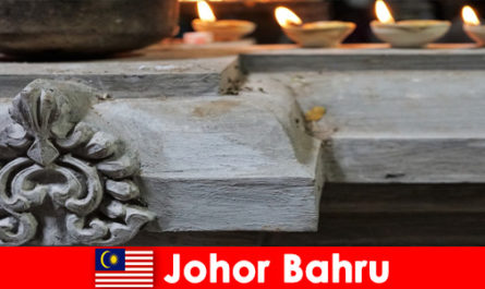 Magnifica architettura e luoghi d'interesse per gli stranieri a Johor Bahru Malaysia