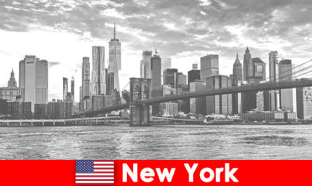 Destinazione da sogno New York Stati Uniti per il viaggio di gruppo di giovani un'esperienza