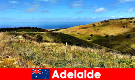 Viaggio a lunga distanza per i vacanzieri ad Adelaide, in Australia, nel meraviglioso mondo naturale