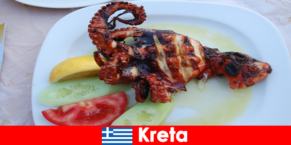 L'isola di Creta in Grecia ospita piatti di mare disonorevoli