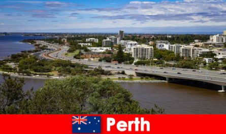 Perth in Australia è una città cosmopolita con molte attrazioni turistiche